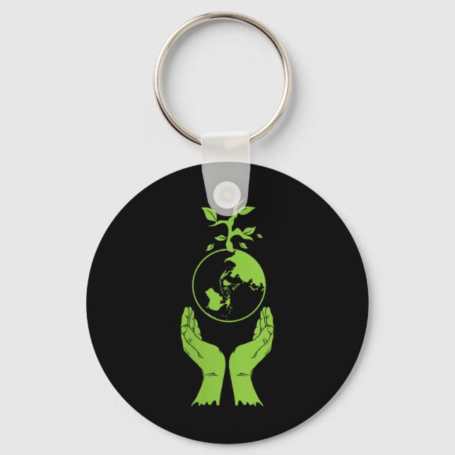 Porte-clés Protection De l'environnement des femmes Green Ear (Recto)