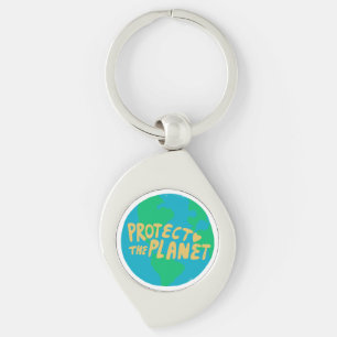 Porte-clés PROTÉGER LA PLANÈTE SAVE EARTH Eco Green
