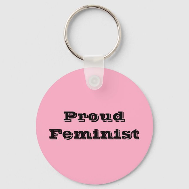 Porte-clés Proud Feminist (Recto)