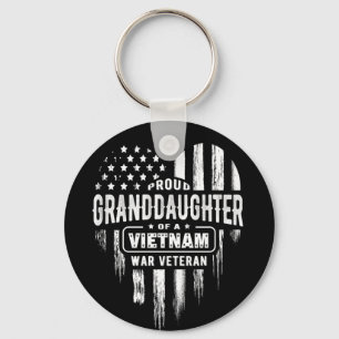 Porte-clés Proud Granddaughter Vietnam Vet Grandpa Veteran
