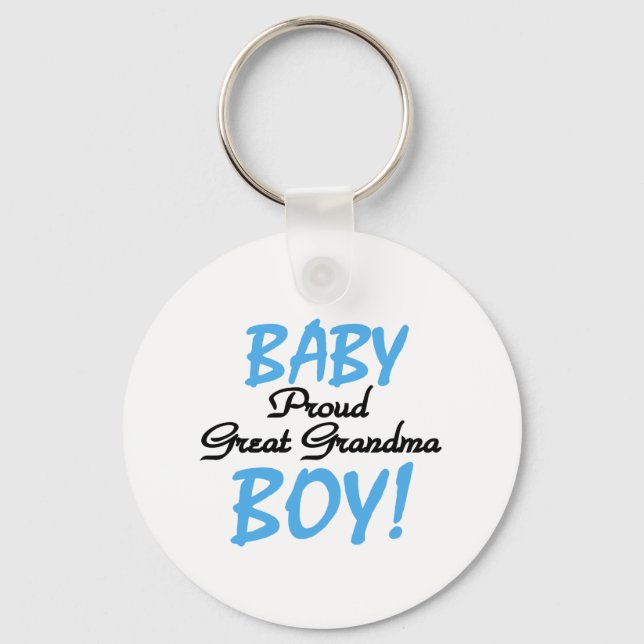 Porte-clés Proud Great Grandma Baby Boy Tshirts and Gifts (Recto)