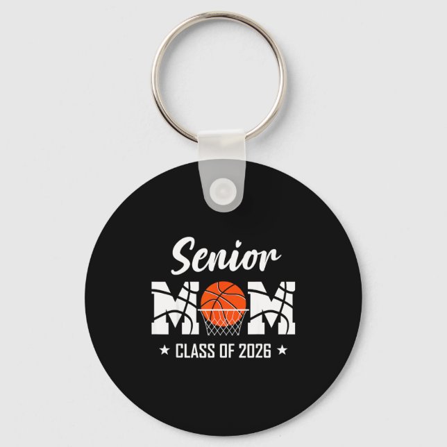 Porte-clés Proud senior basketball mom 2026 graduation  (Recto)