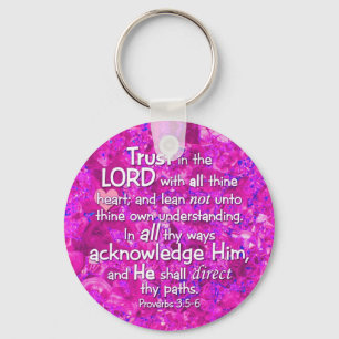 Porte-clés Proverbs 3:5-6 KJV Trust in the Lord