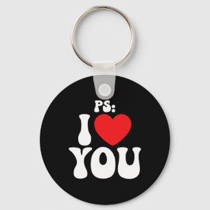 Porte-clés Ps I Love You Day Violet Funny Valentine Matching