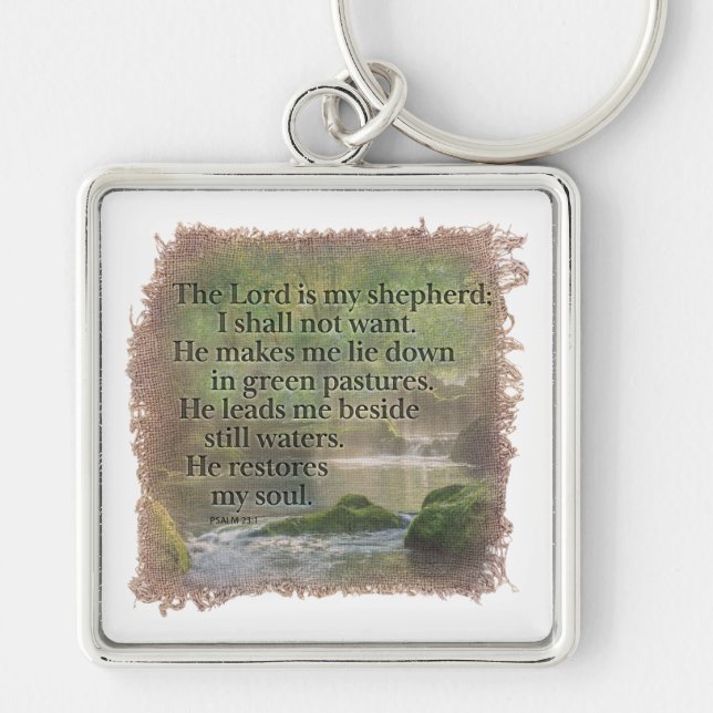 Porte-clés PSALM 23:1 - Keychain (Devant)