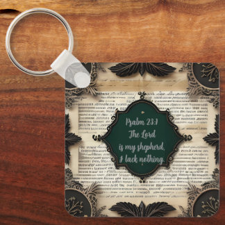 Porte-clés Psaume 23 de la Bible, cadeau