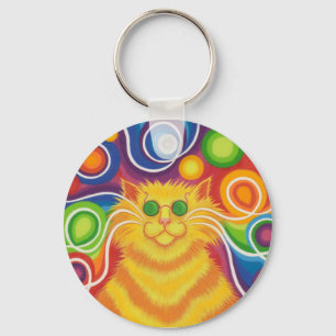 Porte-clés Psy-cat-delic porte - clé