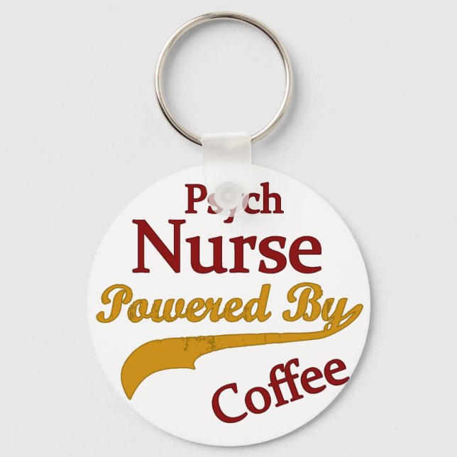 Porte-clés Psych Norse Propulsé Par Café (Recto)