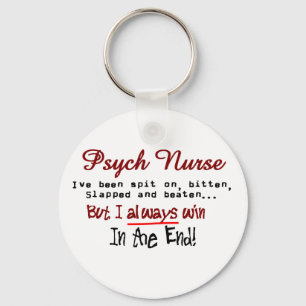 Porte-clés Psych Nurse Hilarious dit Cadeaux
