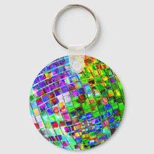 Porte-clés Psychedelic Planet Disco Ball