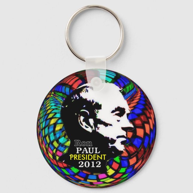 Porte-clés Psychedelic Ron Paul Keychain (Recto)