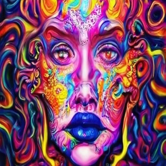 Porte-clés Psychédélique