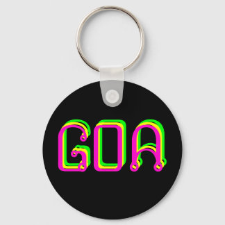 Porte-clés psychédélique goa