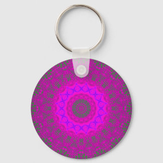Porte-clés Psychokinèse Purple Abstrait Mandala Porte - clé