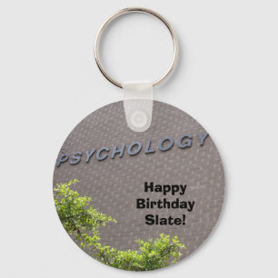 Porte-clés PSYCHOLOGIE, ardoise de joyeux anniversaire !