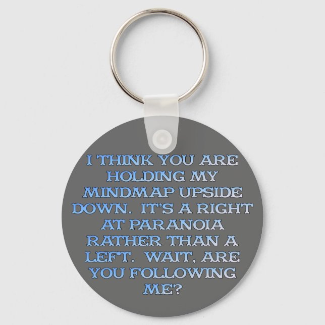 Porte-clés Psychologie : l'étude des personnes paranoïaques (Recto)