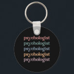 Porte-clés Psychologue Rétro Psychologie Étudiant Diplôme<br><div class="desc">Psychologue Rétro Psychologie Cadeaux de Diplôme Étudiant</div>