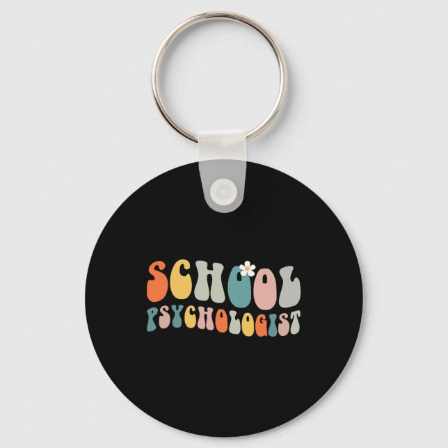 Porte-clés Psychologue Super Retro Vintage (Recto)