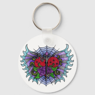Porte-clés Psyko-Daizie Lock & Key Winged Heart