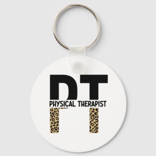 Porte-clés PT physiothérapeute Cheetah Imprimer PT Cadeaux G