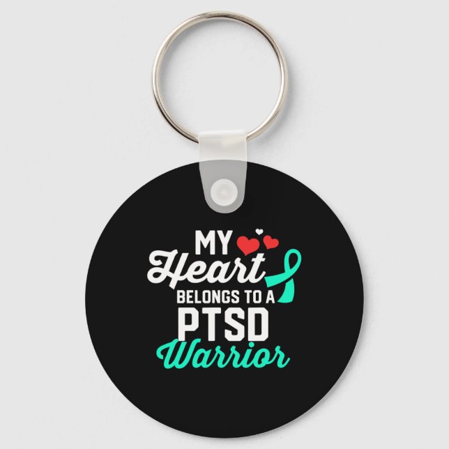 Porte-clés Ptsd Stress Guerrier Survivant Support Sensibilisa (Recto)