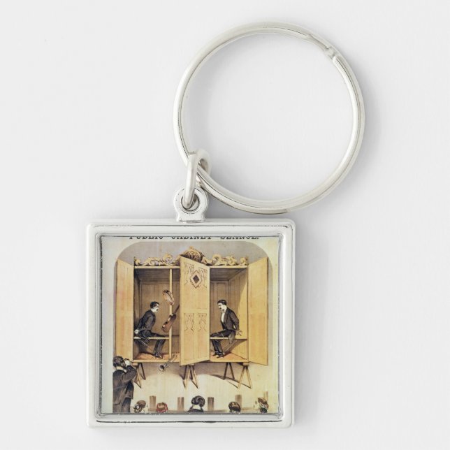 Porte-clés Publicité par affichage une représentation (Devant)