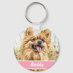 Porte-clés Puce d'identification pour Pomeranian – Ajoutez un
