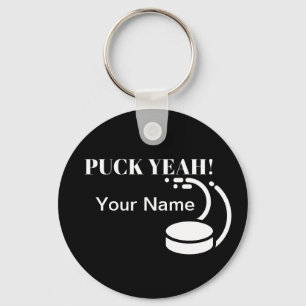 Porte-clés Puck Yeah Hockey
