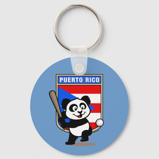 Porte-clés Puerto Rico Baseball Panda (Recto)