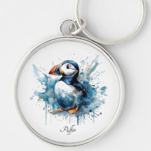 Porte-clés Puffin Splash, personnalisé