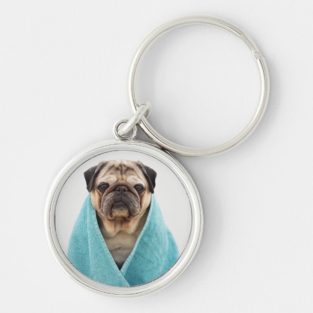Porte-clés Pug (Devant)