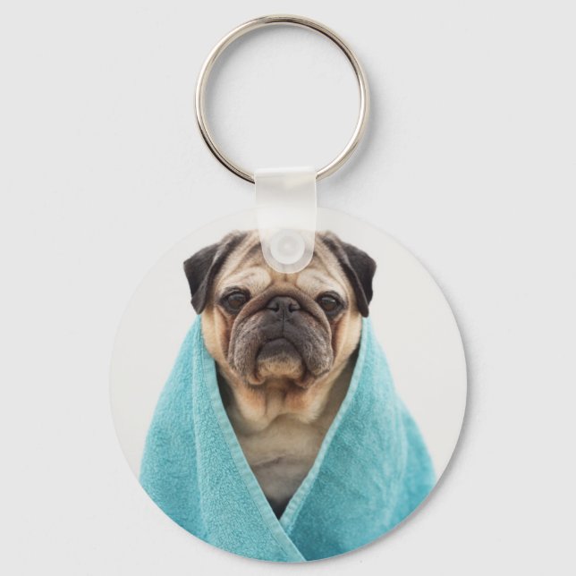 Porte-clés Pug (Recto)
