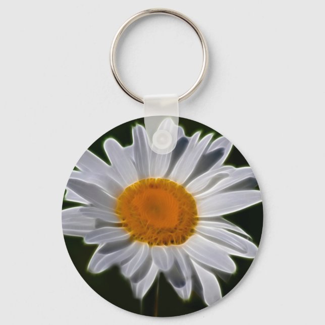Porte-clés Puissance de fleur marguerite (Recto)