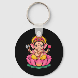 Porte-clés Puja hindou Ganesha Dieu éléphant Inde Méditation