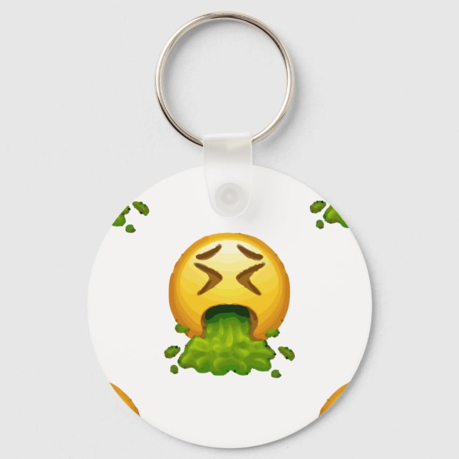 Porte-clés puking émoji (Recto)