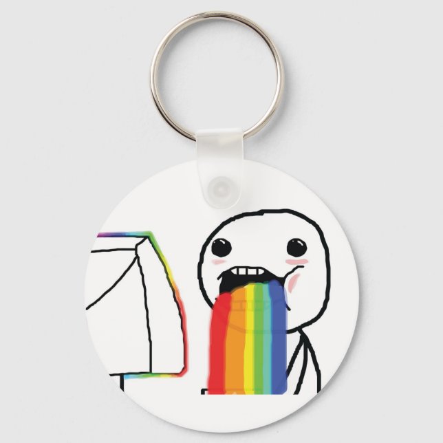 Porte-clés Puking Rainbows (Recto)
