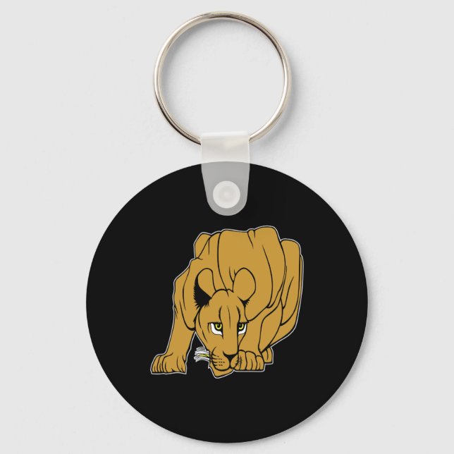 Porte-clés Puma noir Cougar Panther Lion de montagne (Recto)