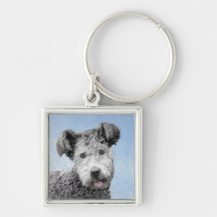Porte-clés Pumi Peinture - Cute Original Chien Art