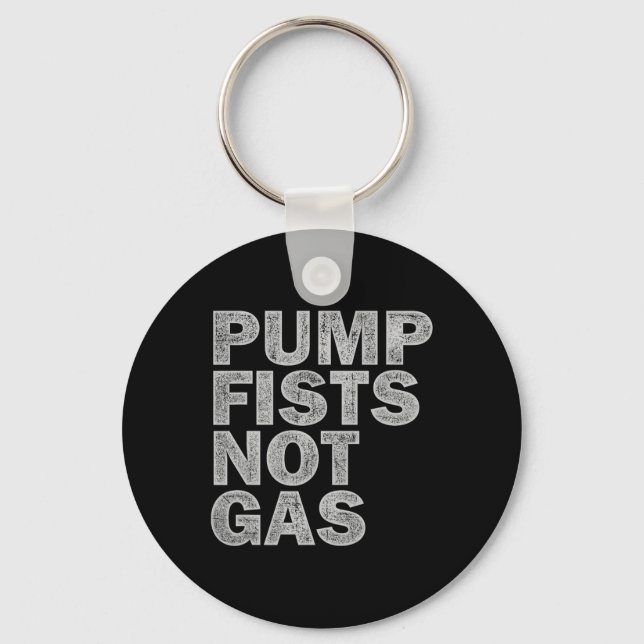 Porte-clés Pump Fists Not Gas Funny New Jersey Beach Souvenir (Recto)