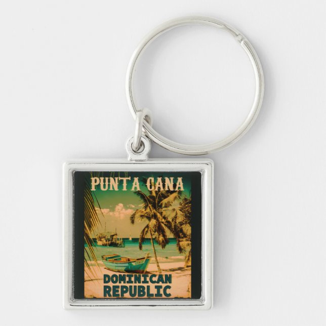 Porte-clés Punta Cana Dominican Republic - Retro Souvenir 80s (Devant)