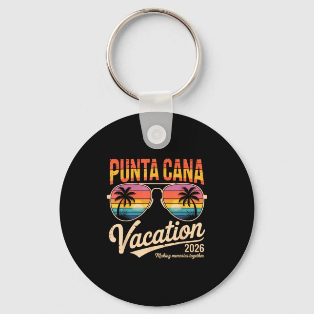 Porte-clés Punta Cana Vacation 2026 Making Memories Summer Be (Recto)