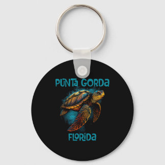 Porte-clés Punta Gorda Florida Fl Retro Vintage Beach Sea Tur