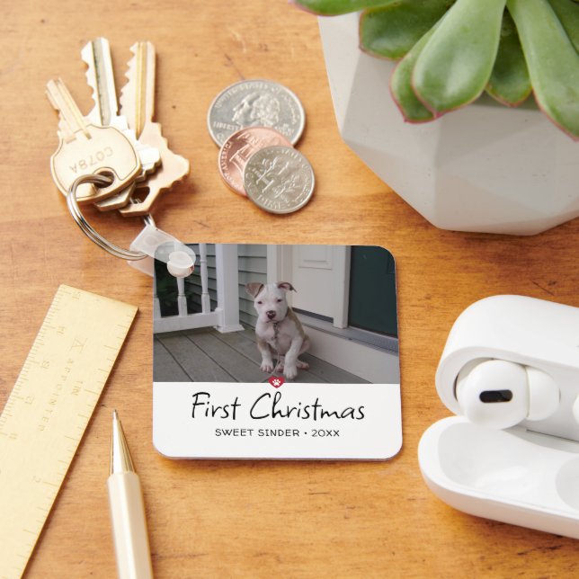 Porte-clés Puppies photo de Noël (Bureau)