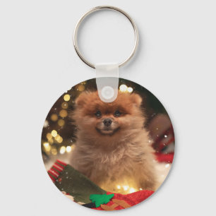 Porte-clés Puppy Christmas