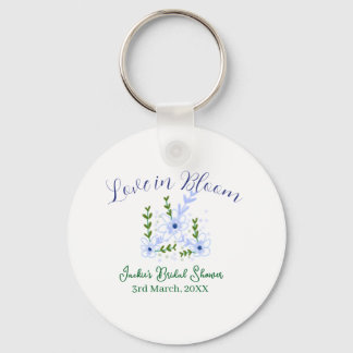 Porte-clés Purple boho love in Bloom bridal shower name retro