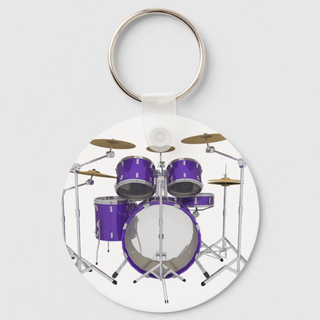 Porte-clés Purple Drum Kit: (Recto)