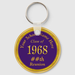 Porte-clés Purple, Gold Classe de 1968 Classe Réunion Porte -