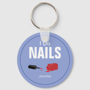 Porte-clés Purple Moderne I Do Nails Technicien Nail