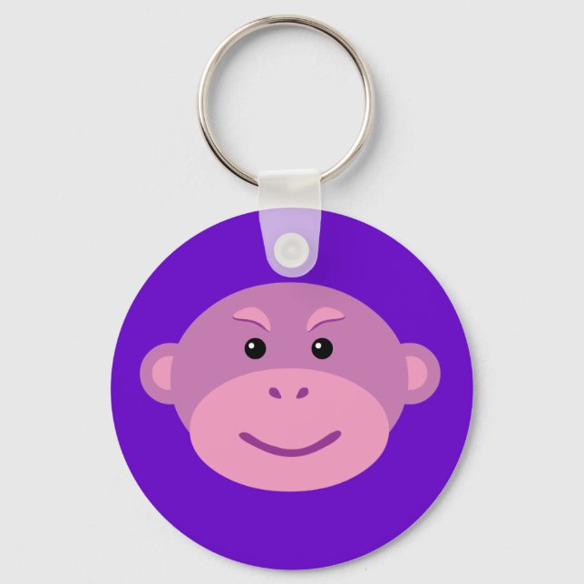 Porte-clés Purple Monkey (Recto)