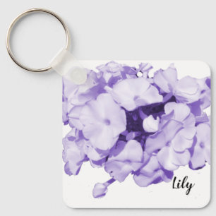 Porte-clés Purple Monochrome Personalized Bridesmaid Keychain